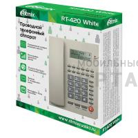 Стационарный телефон, RITMIX RT-420 white