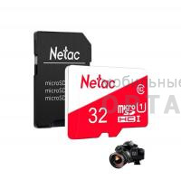 Карта памяти 32 Гб MicroSD Netac  P500  Eco  Class 10 + SD адаптер