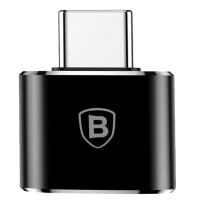 Переходник Type-C(m)-USB (f) Baseus CATOTG-01 Mini, 15,7*7*1,5 см, 2,4A, черный