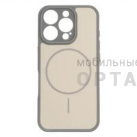 Чехол Matte MagSafe с защитой камеры в техпаке, iPhone 13/14, Silver