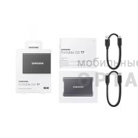 Внешний SSD  Samsung  1 TB  T7 Portable, серый, 1.8", USB Type-C, USB 3.1