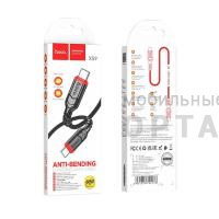 Кабель Type-C to Type-C HOCO X59 Victory, 1m, 3,0А, 60W,  черный