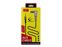 Кабель AUX, Jack 3,5mm(m)-Jack 3,5mm(m) Earldom ET-AUX21, 1m, коннектор с пружиной, черный