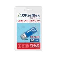 Флешка USB 512 Гб OltraMax 260, USB3.0, синий