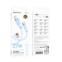 Кабель Type-C to Lightning Borofone BX115 Lotto, 1m, 27W, синий