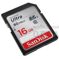 Карта памяти 16 Гб SDHC SanDisk Class10 Ultra UHS-I  (80 Mb/s) Карта памяти 16 Гб SDHC SanDisk Class10 Ultra UHS-I  (80 Mb/s)