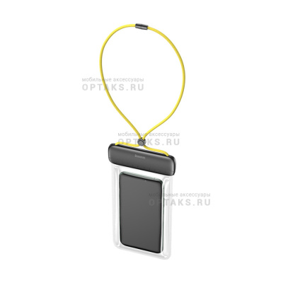 Водонепроницаемый чехол для телефона Baseus Let''s go Slip Cover Waterproof Bag Gray+Yellow