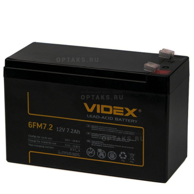 Аккумуляторная батарейка VIDEX 6FM7.2 12V 7.2Ah (1/10)
