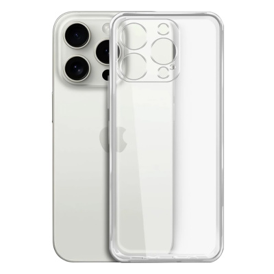 Чехол прозрачный силикон в техпаке, для iPhone 16