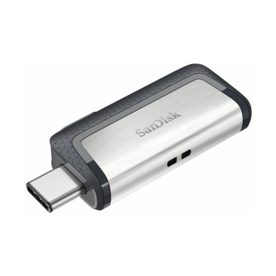 Флешка USB3.1 64 Гб SanDisk  Ultra Dual Drive USB Type-C, чёрный