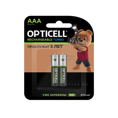Аккумулятор OPTICELL TURBO  HR03 BL2 (970 mAh) (2/24)