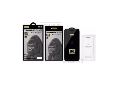 Стекло защитное антишпион SupGlass SG-09 Privacy 360°, черная рамка, для iPhone 17 Pro Max