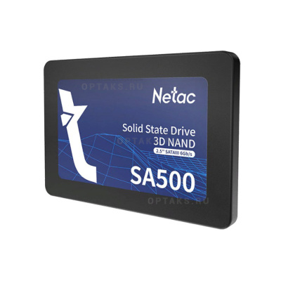 Жесткий диск SSD Netac  512GB, SA500 SATAIII, R/W up to 520/450MB/s 44683 3D NAND